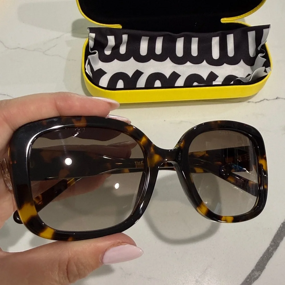 Marc Jacobs Brown Sunglasses with Yellow Case